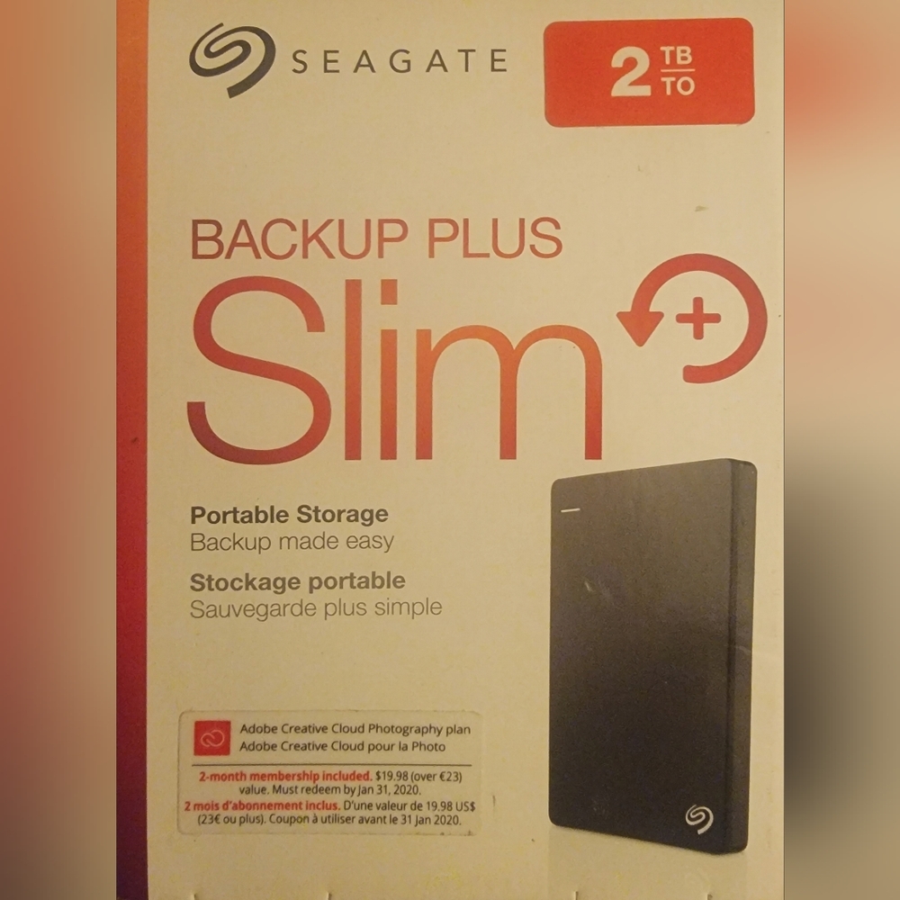 2TB external portable storage